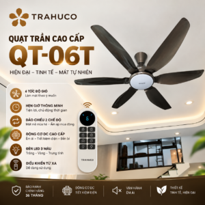 QT-06T quạt trần Trahuco 1