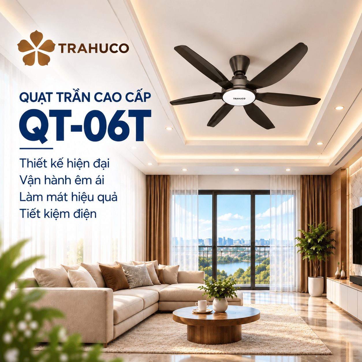 Quạt trần QT-06T